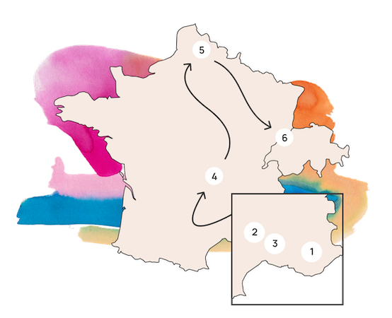 carte pour relocaliser en France - le projet chandam