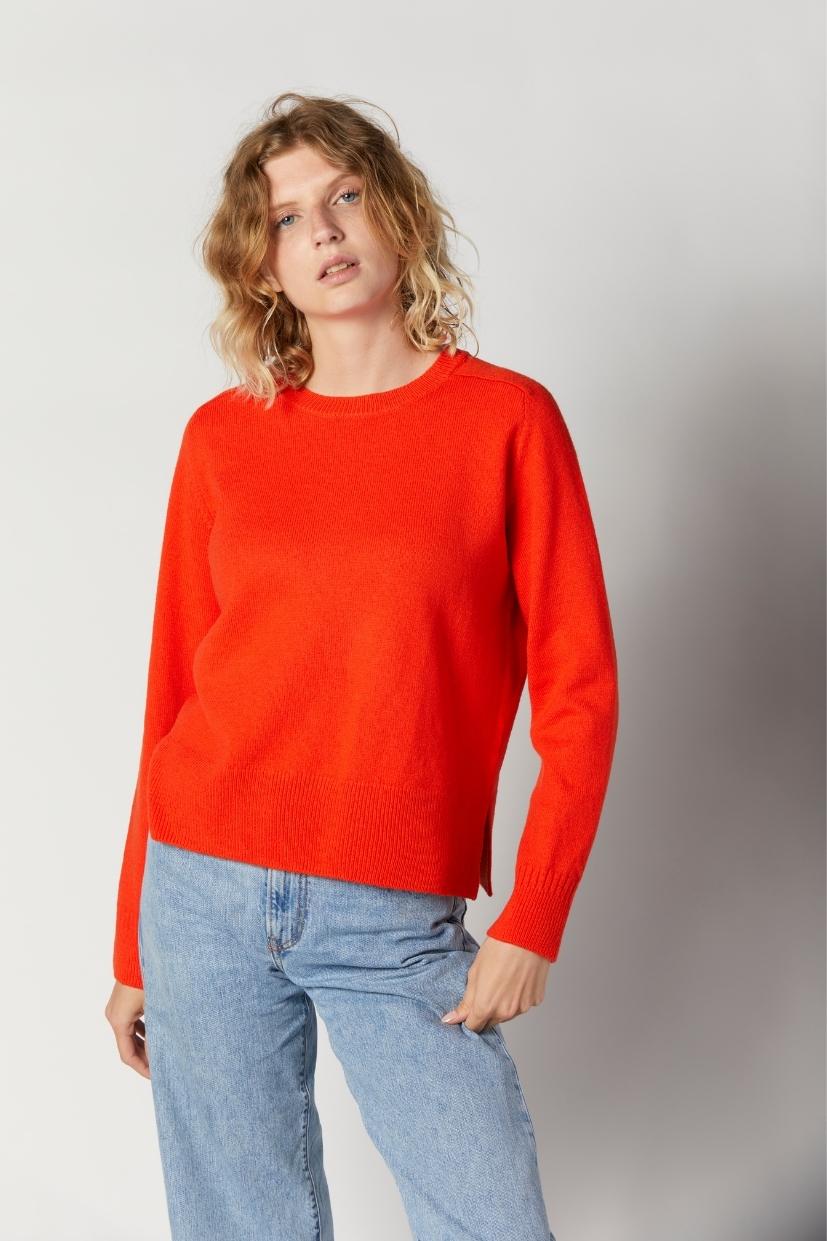 Pull Zoé - Coquelicot - Chandam.